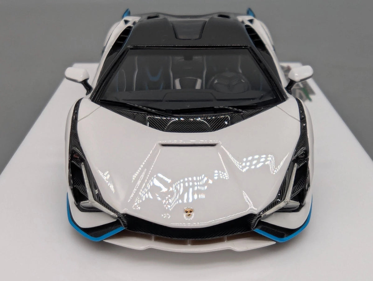 Eidolon Make Up 1:43 Lamborghini Sian FKP 37 with Stripe 2019 Bianco 76/100 OVP