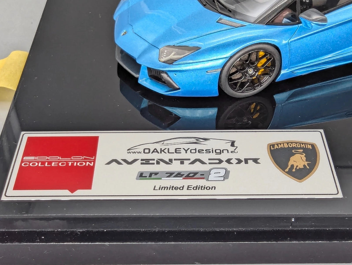 Eidolon Make Up 1:43 Lamborghini Aventador LP760-2 Engine Set Oakley Blau OVP
