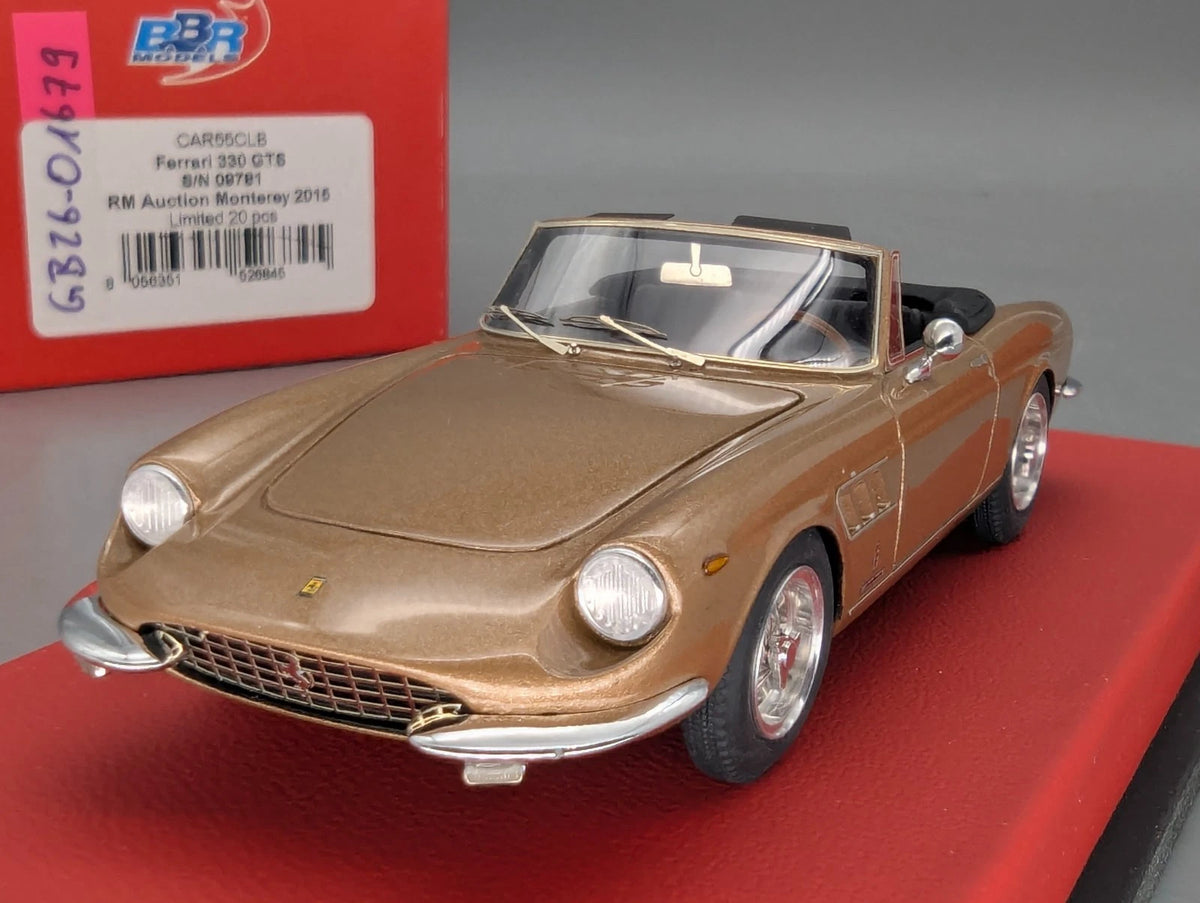 Modellautos 1:43 BBR Ferrari 330 GTS S/N 09781 Auction 2015 Limited 01/20 OVP