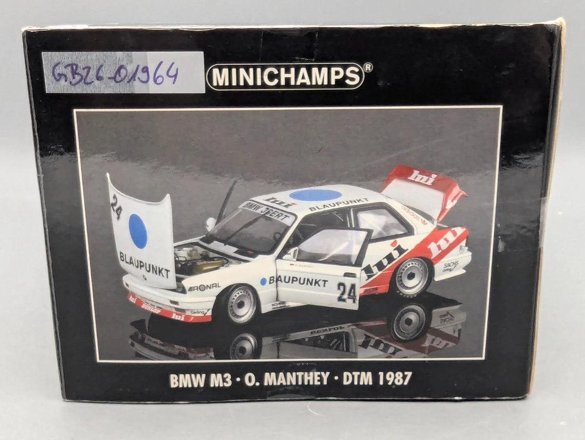 Modellautos 1:18 Minichamps BMW M3 DTM 1987 #24 O. Manthey mit OVP