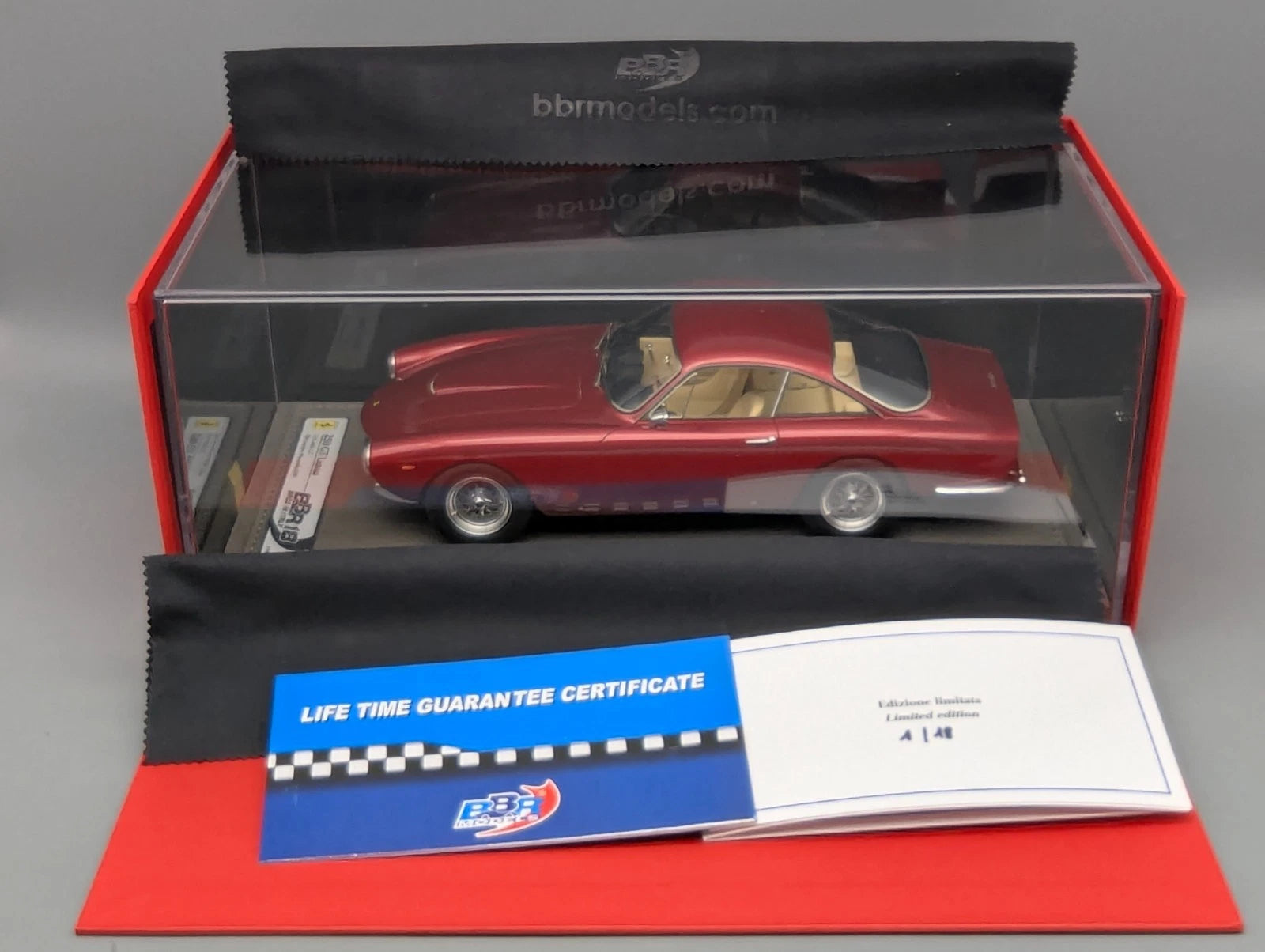 Modellautos 1:18 BBR Ferrari 250 GT Lusso S/N 4405 GT Auction 2009 Ltd 01/18 OVP