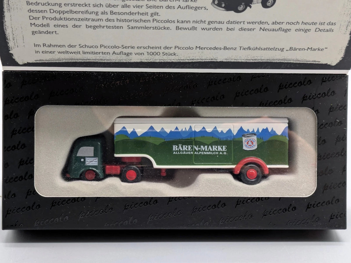 LKW Modell 1:90 Schuco Piccolo Mercedes-Benz Tiefkühlsattelzug Bären-Marke OVP