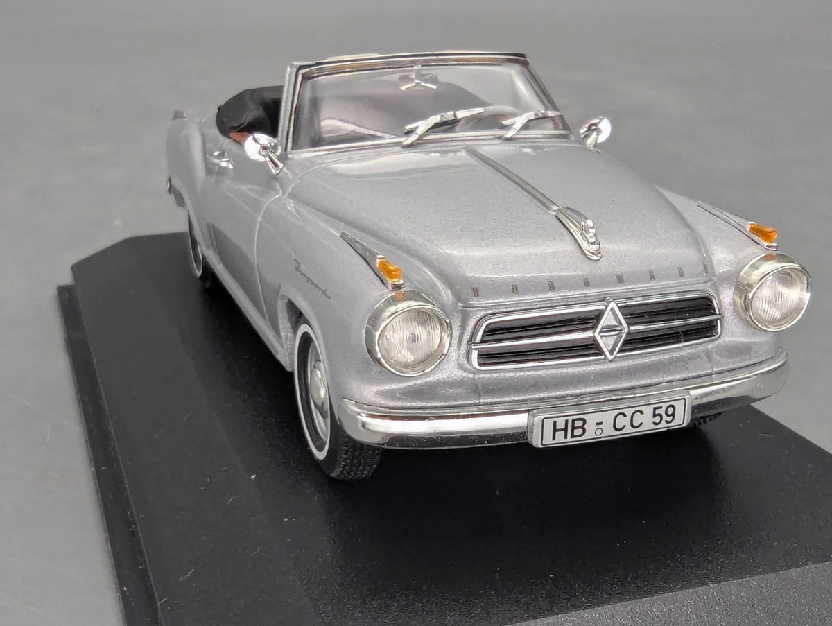 Modellautos 1:43 Minichamps Borgward Isabella Coupe Cabriolet 1959 Silber OVP