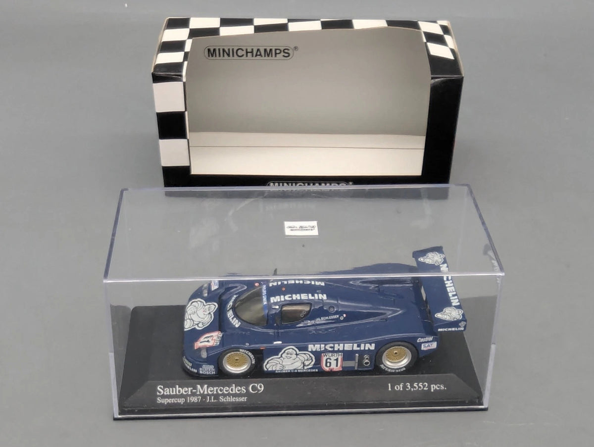 Modellauto 1:43 Minichamps Sauber Mercedes C9 Supercup 1987 #61 Schlesser OVP