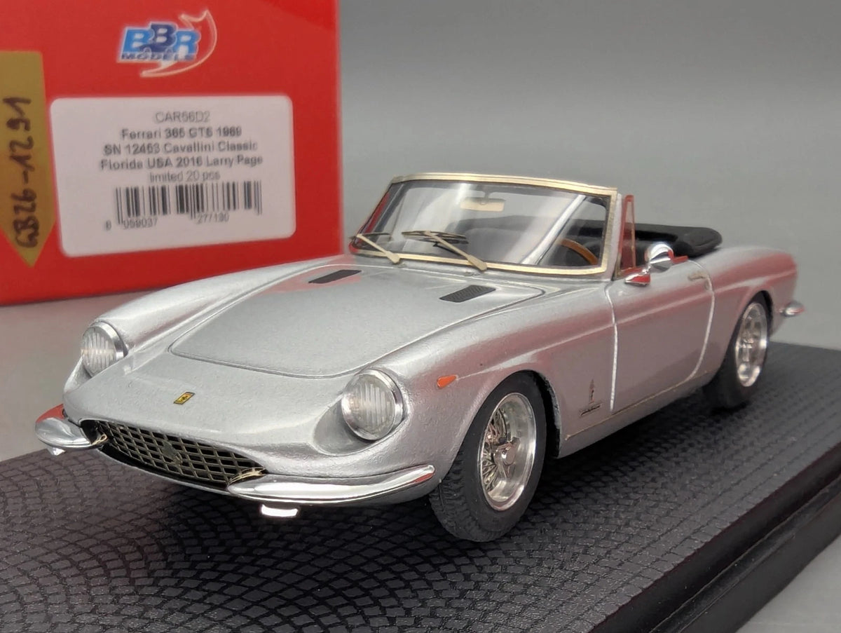 Modellautos 1:43 BBR Ferrari 365 GTS 1969 S/N 12453 Larry Page  Ltd 01/20 OVP