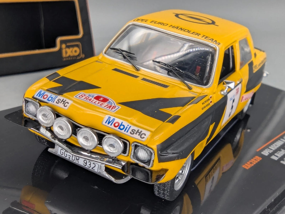 Modellautos 1:43 Ixo Opel Ascona A Portugal 1974 #5 W. Röhrl + J. Berger mit OVP