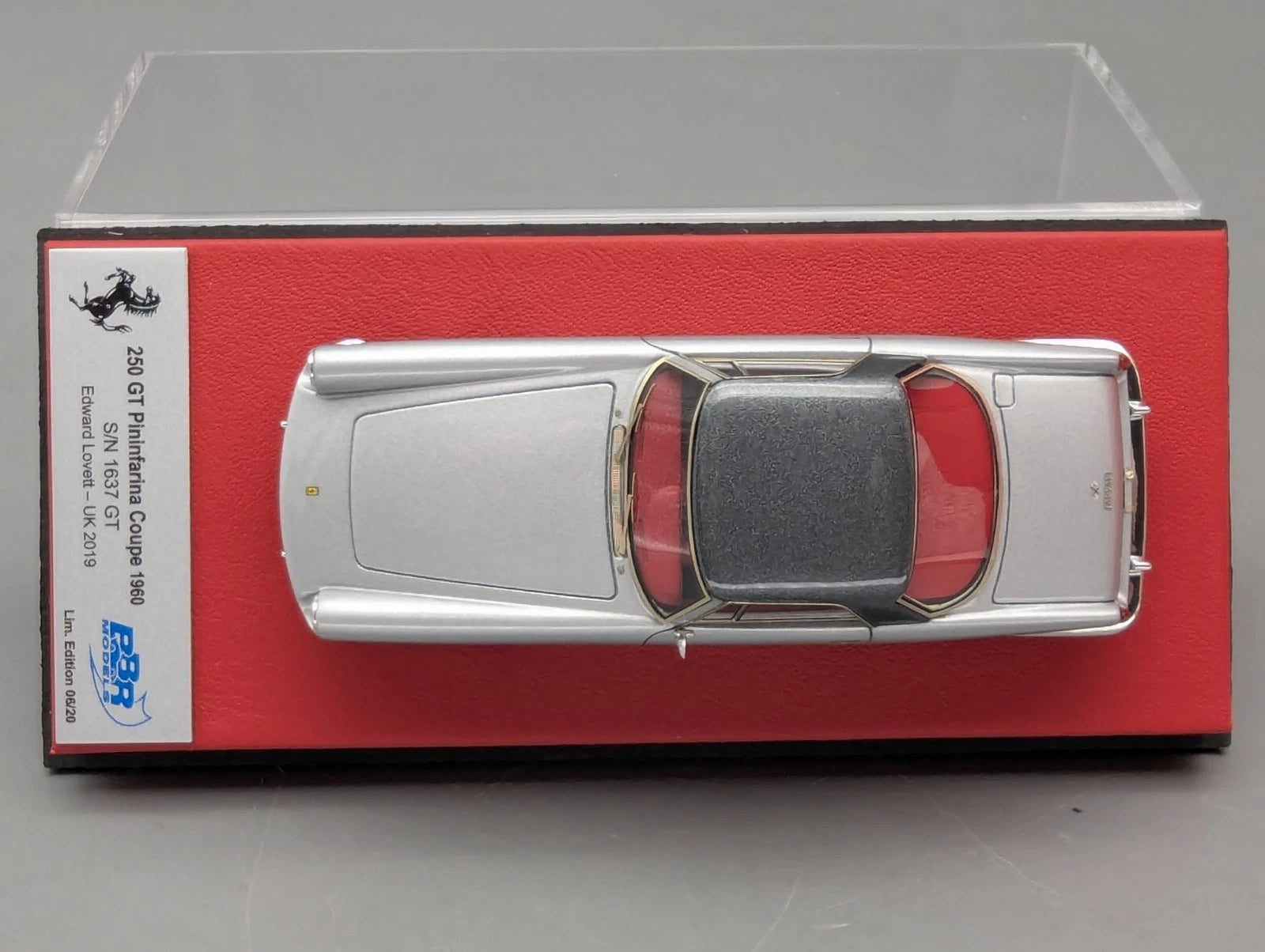 Modellautos 1:43 BBR Ferrari 250 GT Pininfarina Coupe 1960 S/N 1637 GT 06/20 OVP