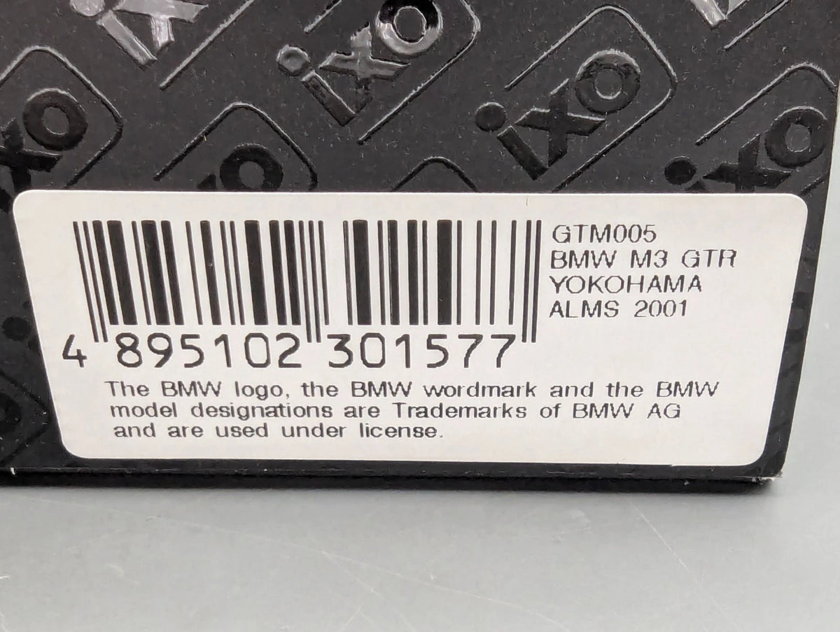 Modellautos 1:43 IXO BMW M3 GTR V8 ALMS 2001 #10 Jonsson Auberlen mit OVP