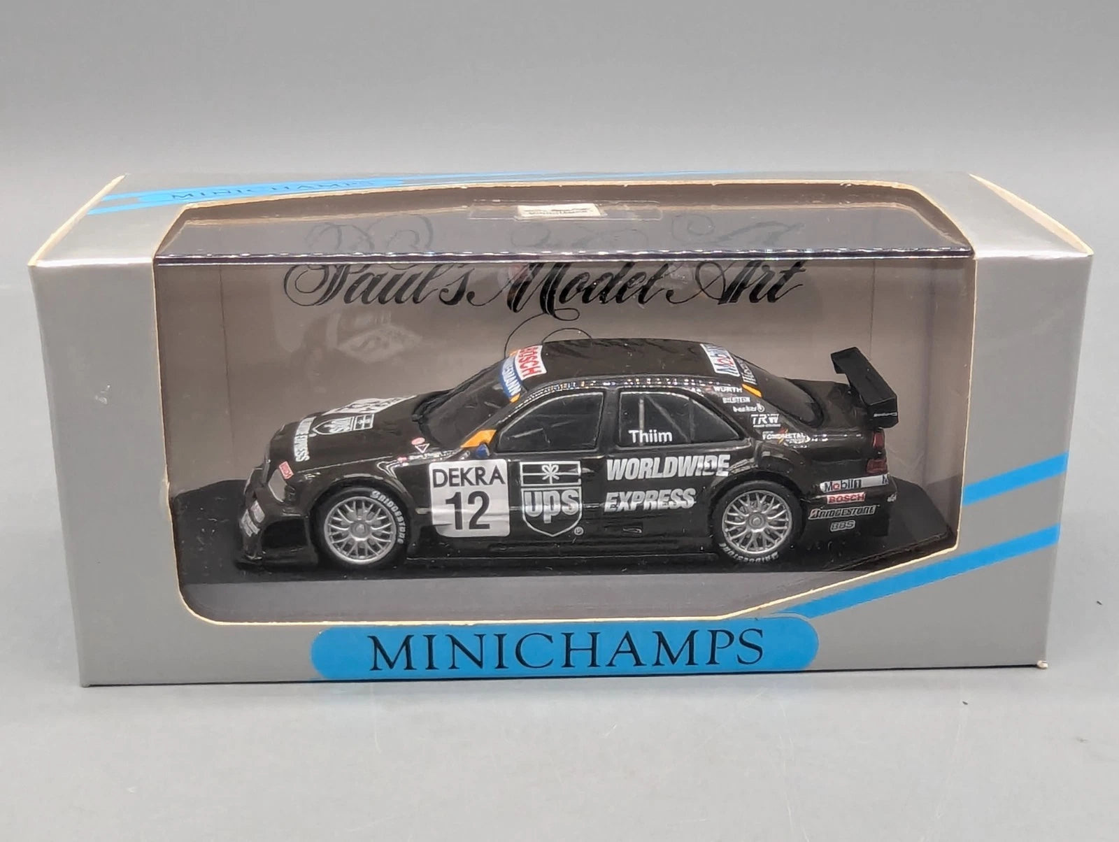 Modellautos 1:43 Minichamps Mercedes Benz C Klasse DTM 1996 #12 AMG K. Thiim OVP