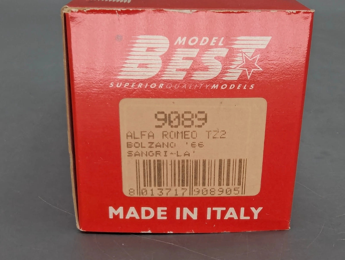 Modellautos 1:43 Best Model Alfa Romeo TZ2 1964 Rot #230 mit OVP