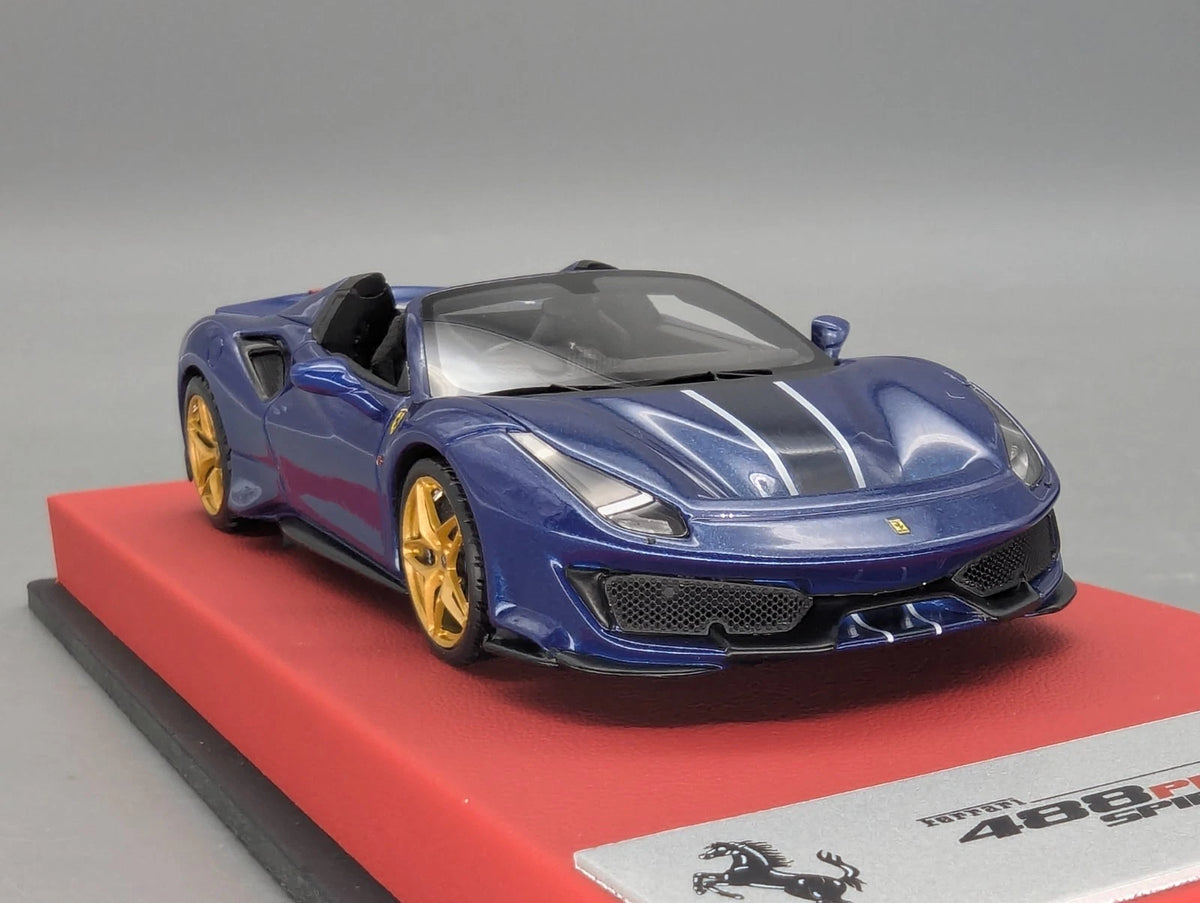 Modellautos 1:43 BBR Concept43 Ferrari 488 Pista Spider RHD BluTDF Ltd 01/20 OVP