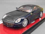 Modellautos 1:43 BBR Ferrari 612 Scaglietti Sessanta 2007 Blau und Grau mit OVP