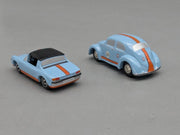 Modellautos 1:90 Schuco Piccolo-Set Gulf Racing VW Käfer und Porsche 914 in OVP