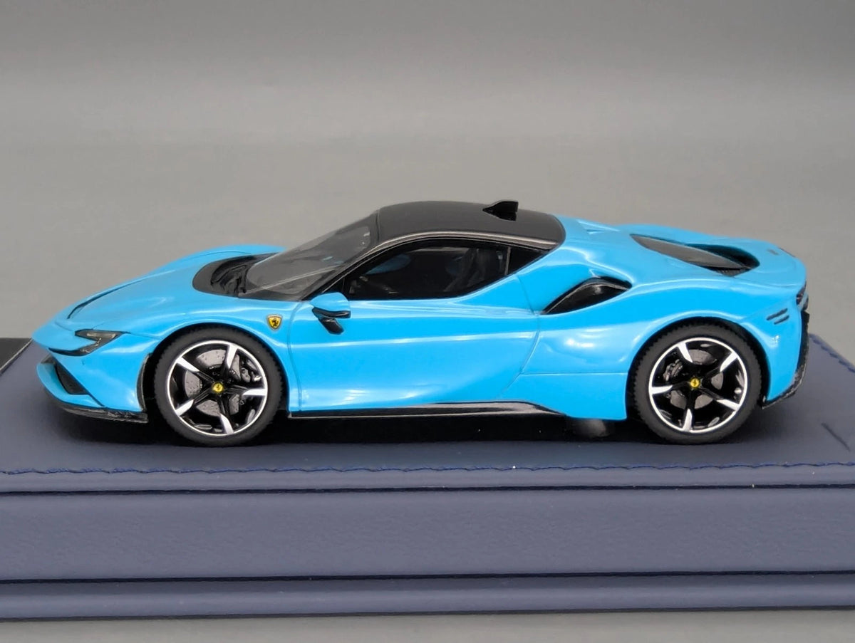 Modellautos 1:43 BBR Executive Calsito Ferrari SF90 Stradale Blue Ltd 02/21 OVP