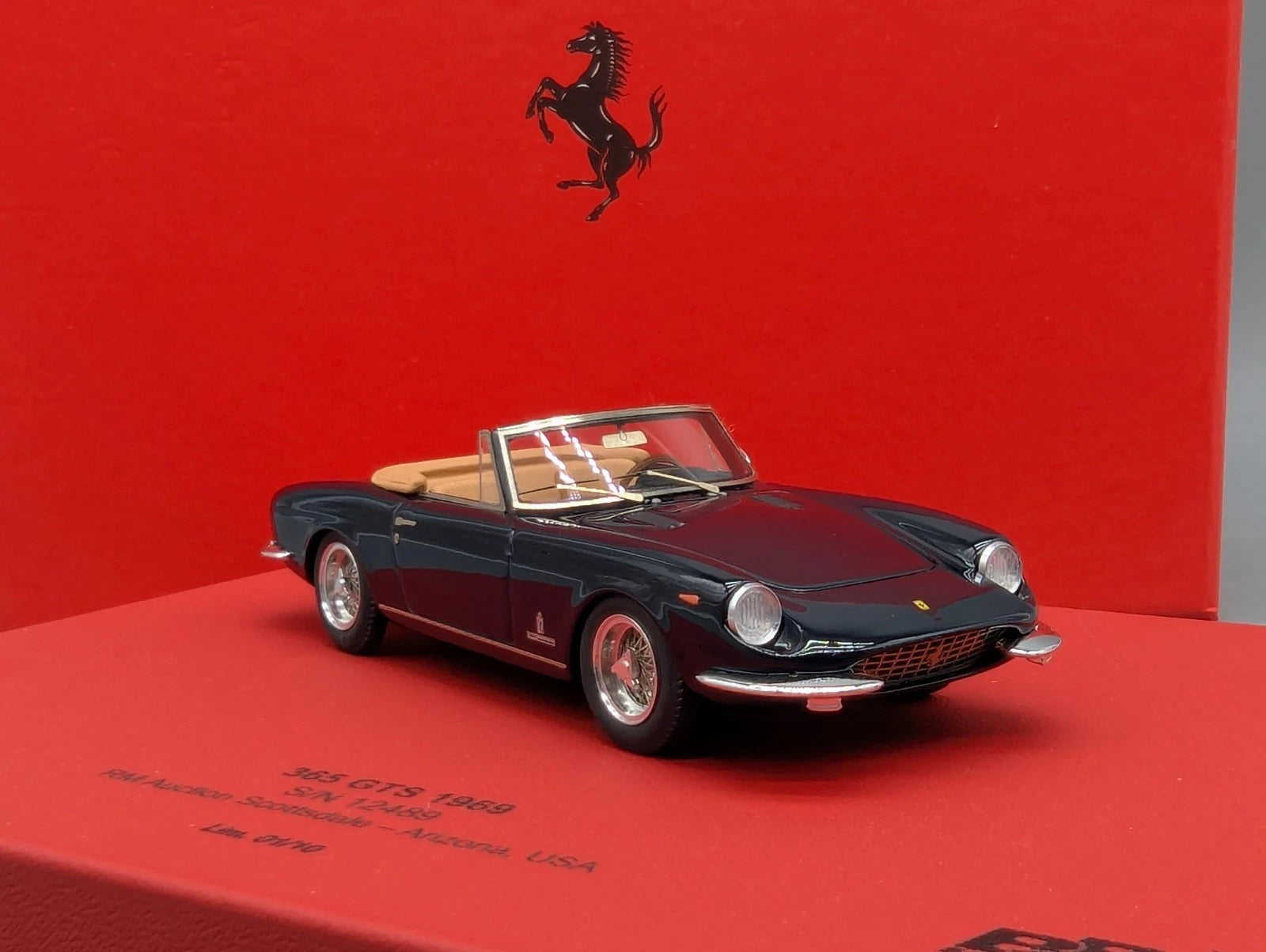 Modellautos 1:43 BBR Ferrari 365 GTS 1969 RM Auction Scottsdale Ltd 01/10 OVP