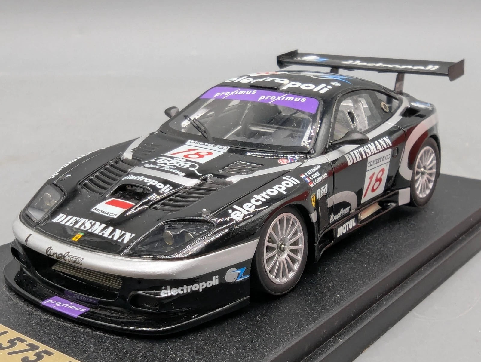 Modellautos 1:43 BBR Elitis Ferrari 575 GTC Spa 2004 #18 Limited 05/20 mit OVP