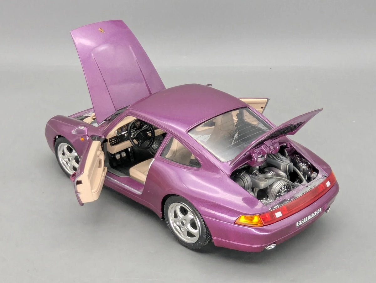 Modellautos 1:18 Bburago Diamonds Edition Porsche 911 Carrera 1993 Lila mit OVP