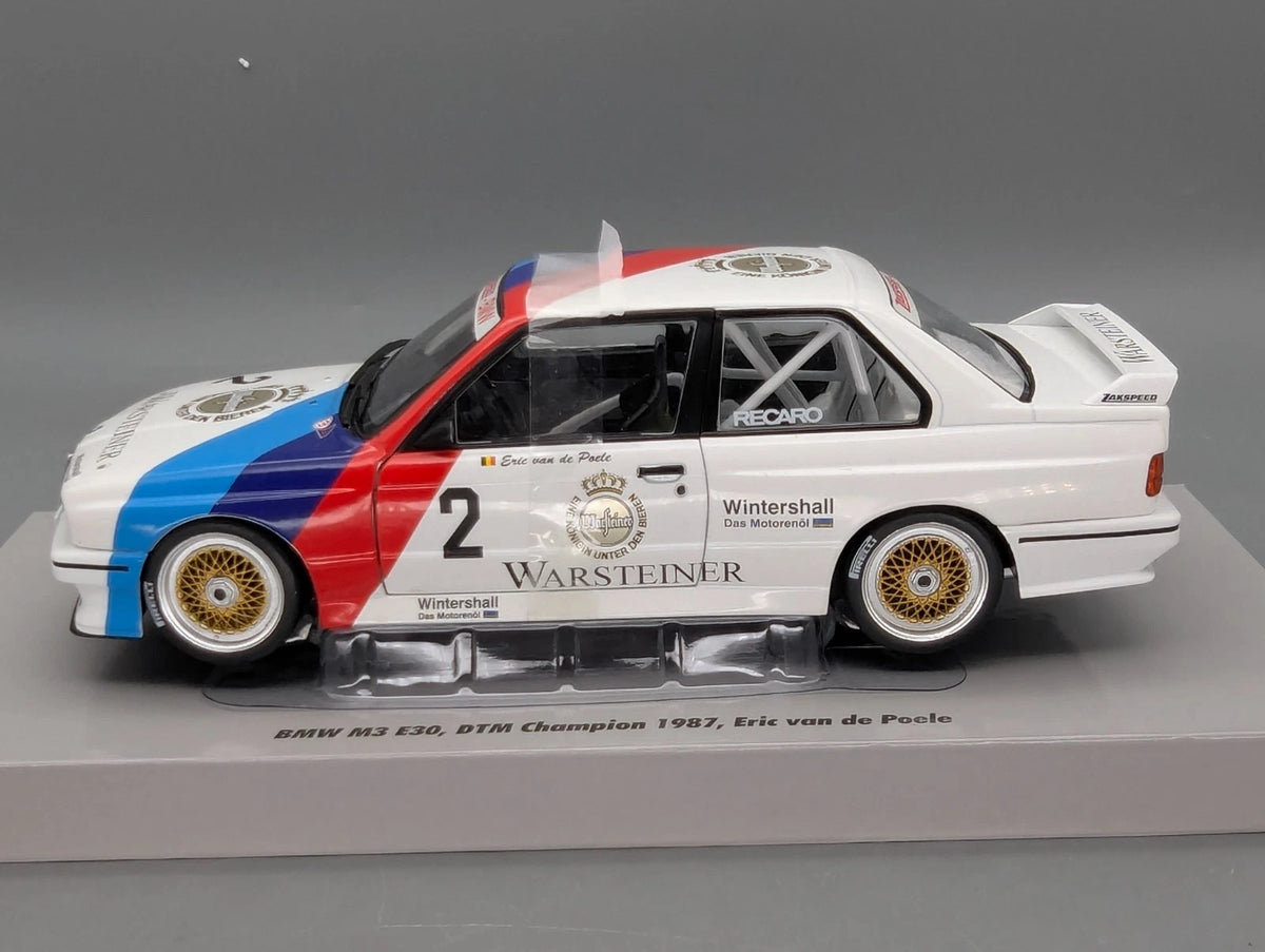 Modellautos 1:18 Werk83 BMW M3 E30 DTM Champion 1987 #2 E. van de Poele mit OVP