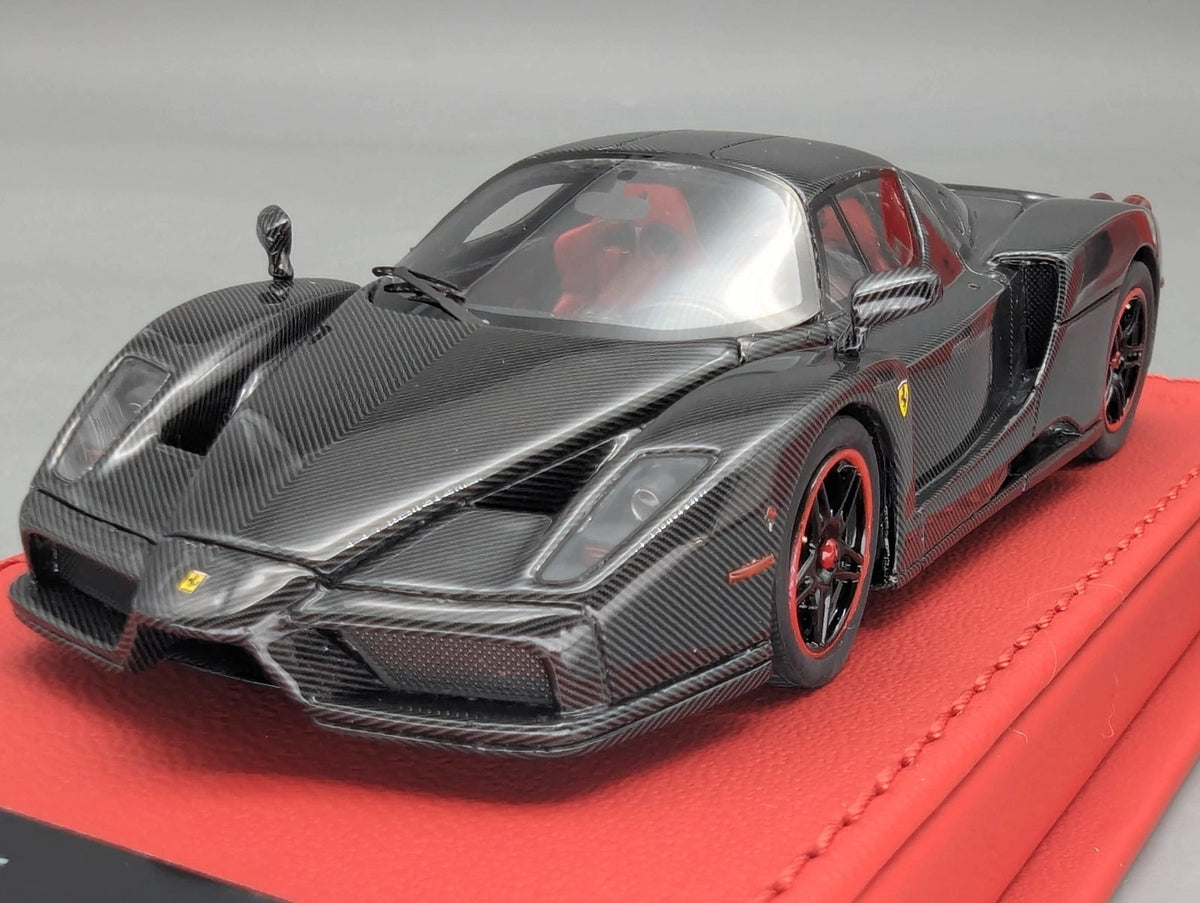 Modellautos 1:43 BBR Deluxe Ferrari Enzo Gloss Full Carbon Fibre Ltd 04/35 OVP