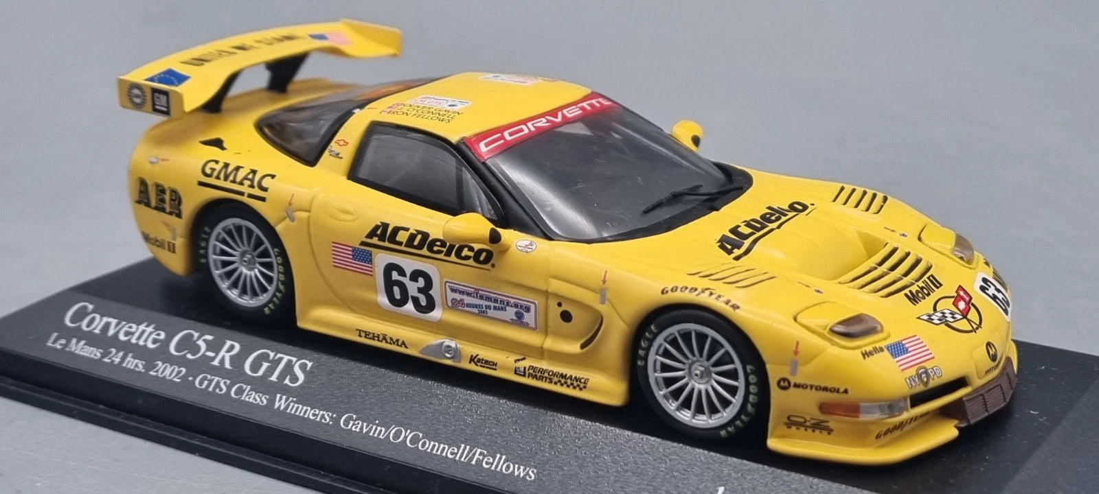 Modellautos 1:43 Minichamps Chevrolet Corvette C5-R GTS #63 Ltd 1/1488 OVP