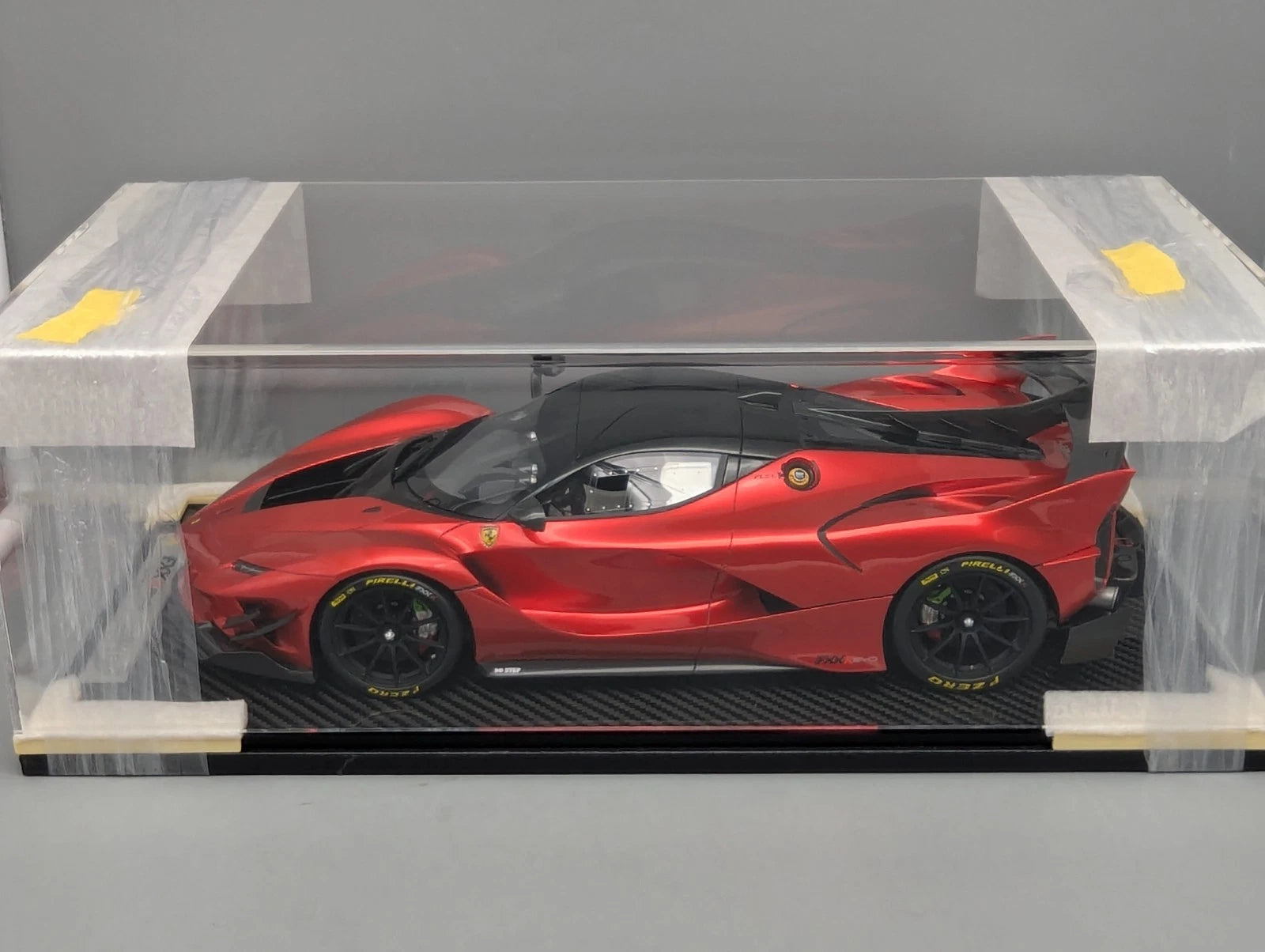 Modellautos 1:12 BBR Ferrari FXX-K EVO Gloss F1 2007B Red Ltd 00/10 Vitrine OVP