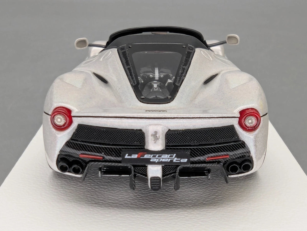Modellautos 1:43 BBR Ferrari LaFerrari Aperta Weiß Ltd 01/24 mit Vitrine + OVP