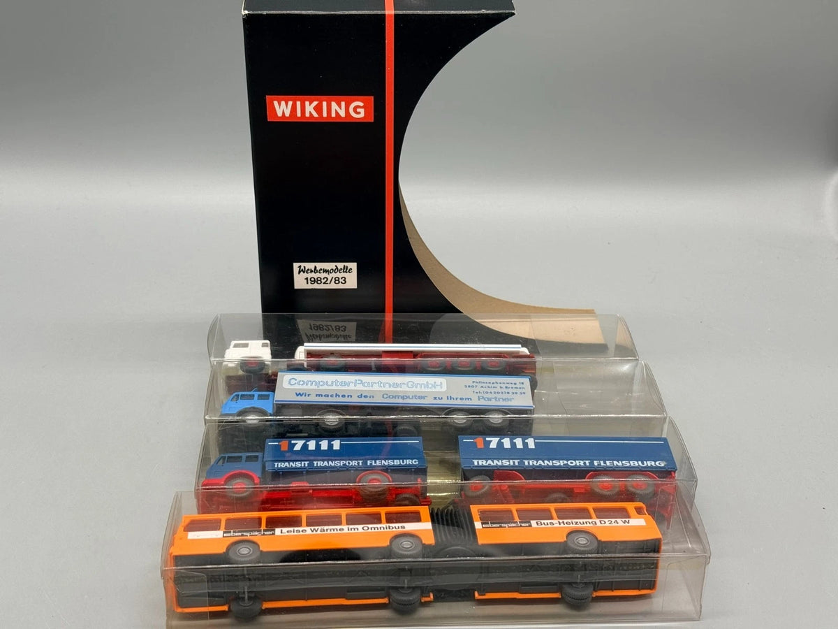 LKW Modelle 1:87 Wiking Werbemodelle 1982/83 mit OVP