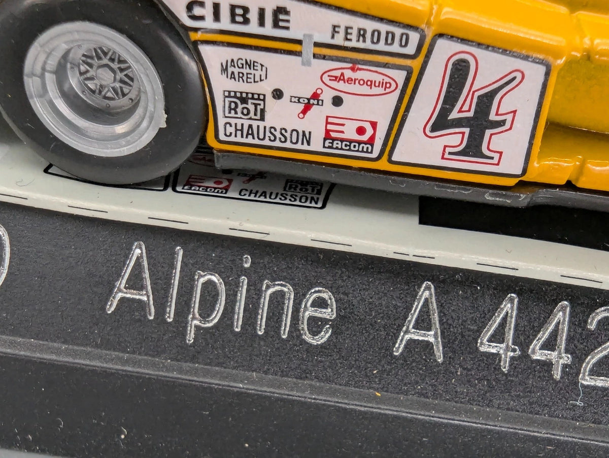 Modellautos 1:43 Solido Yesterday 1840 Alpine A 442 #3 Gelb mit Decals und  OVP
