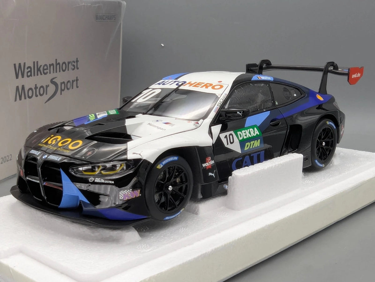 Modellautos 1:18 Minichamps BMW M4 GT3 DTM 2022 Team Walkenhorst #10 E. Muth OVP