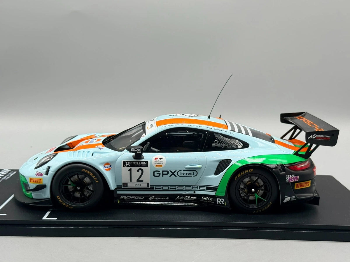 Modellautos 1:18 Ixo Porsche 911 GT3 R Spa 24h 2020 #12 mit OVP