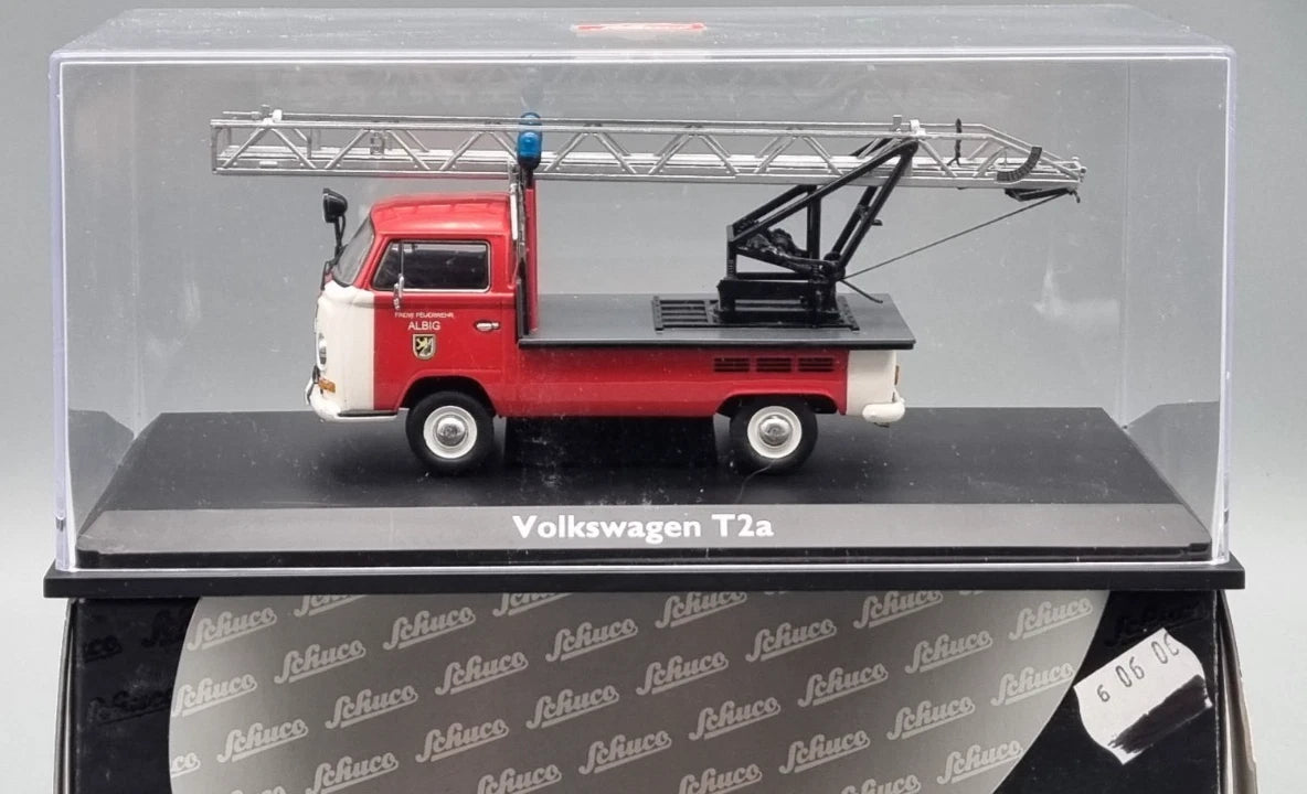 Transporter Modelle 1:43 Schuco 03341 VW T2a Feuerwehr Drehleiter OVP
