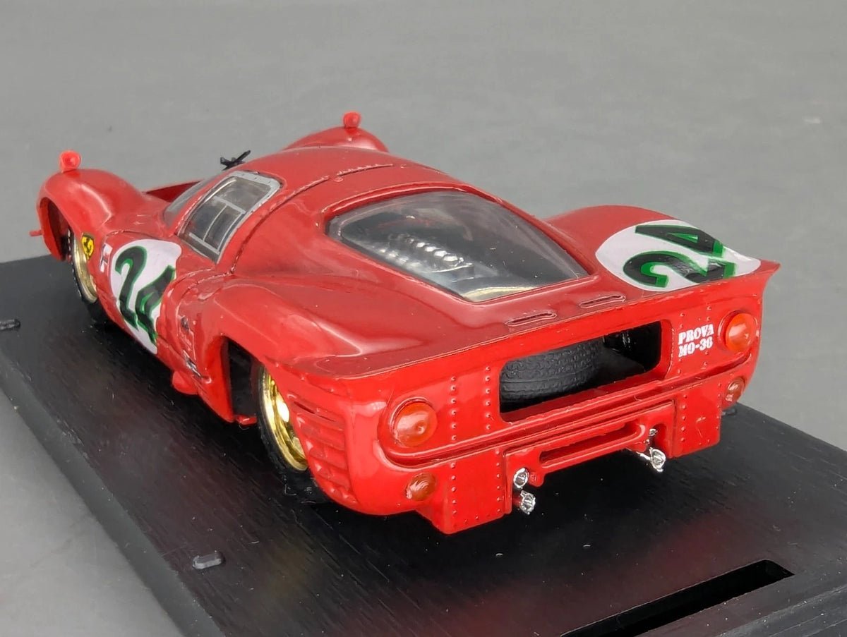 Modellautos 1:43 Brumm Ferrari 330 P4 Coupe Zweiter Daytona 1967 #24 mit OVP