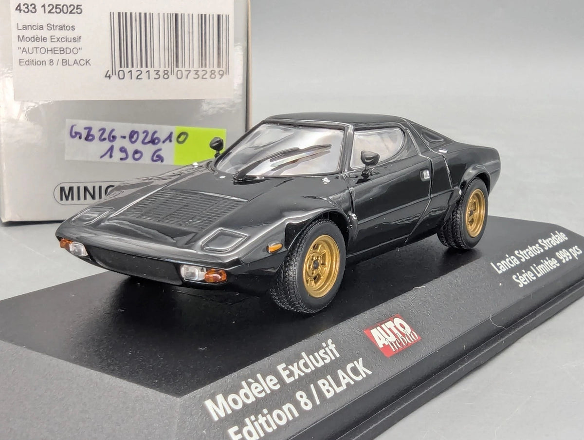 Modellautos 1:43 Minichamps Lancia Stratos AUTOhebdo Edition 8 / Black mit OVP