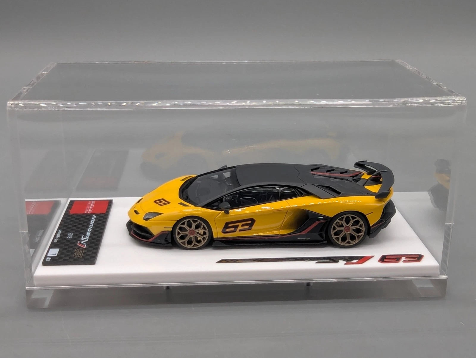 Eidolon Make Up 1:43 Lamborghini Aventador SVJ 63 2018 #63 Gelb Ltd 7/63 OVP