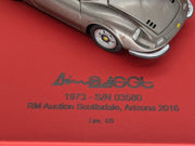 Modellautos 1:43 BBR Ferrari 246 GT Dino 1973 RM Auction 2016 01/05 mit OVP