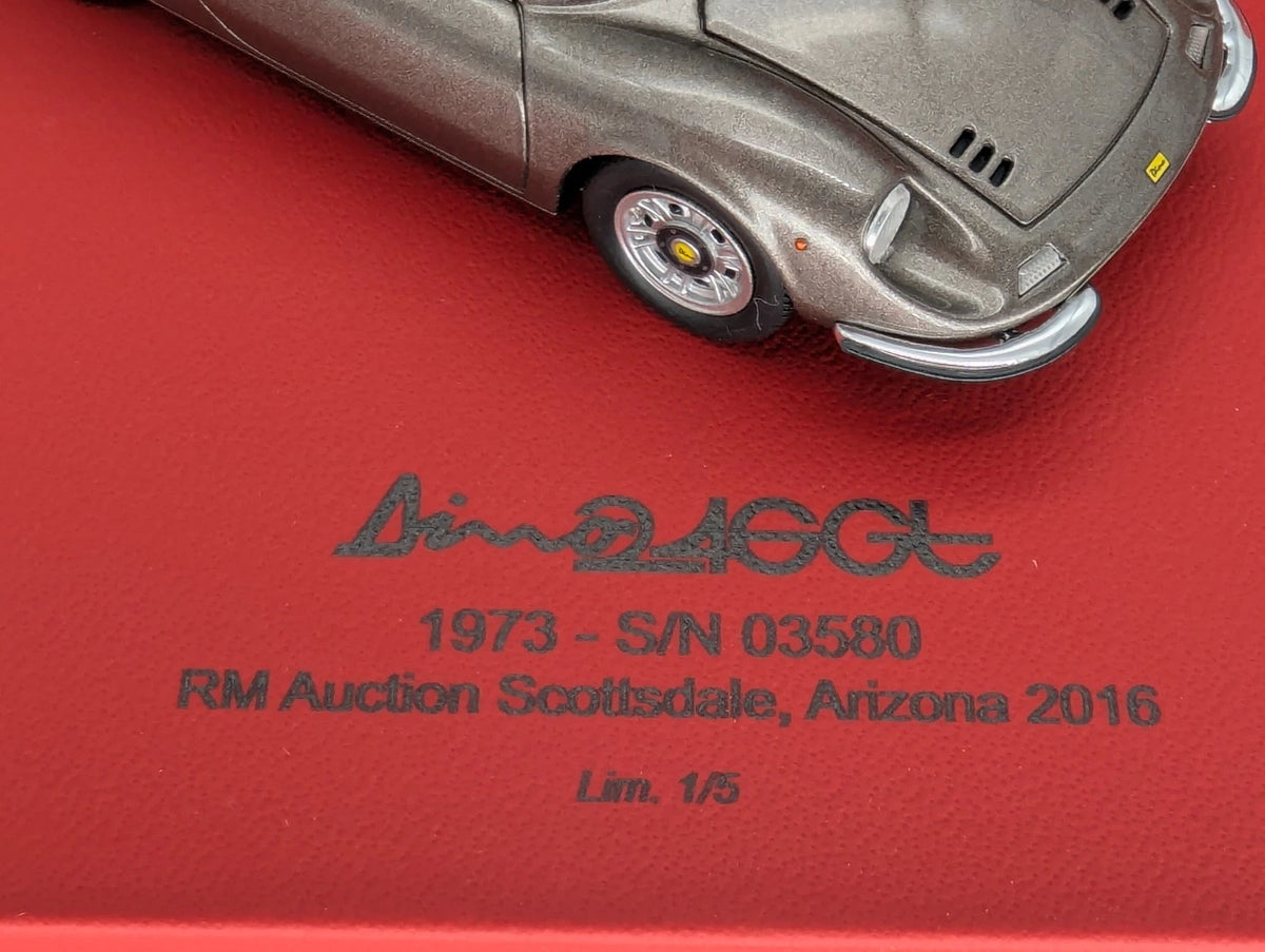 Modellautos 1:43 BBR Ferrari 246 GT Dino 1973 RM Auction 2016 01/05 mit OVP