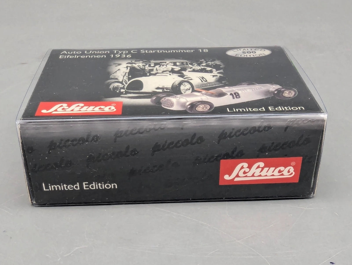 Modellautos 1:90 Schuco Piccolo Auto Union Typ C Eifelrennen 1936 #18 in OVP