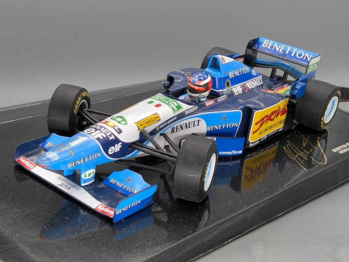 Modellautos 1:18 Minichamps Benetton Renault B195 WINNER #1 M. Schumacher OVP
