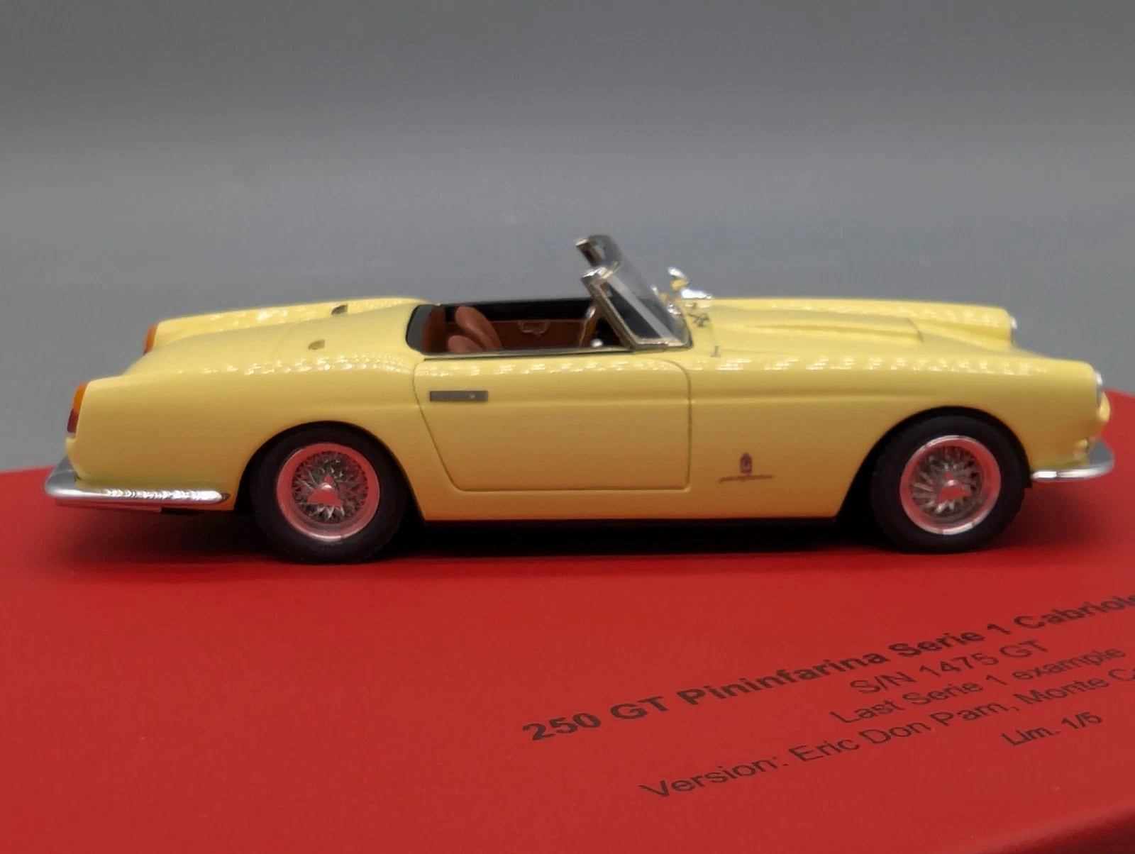 Modellautos 1:43 BBR Ferrari 250 GT Pininfarina Serie 1 Cabriolet 1/5 Stück OVP