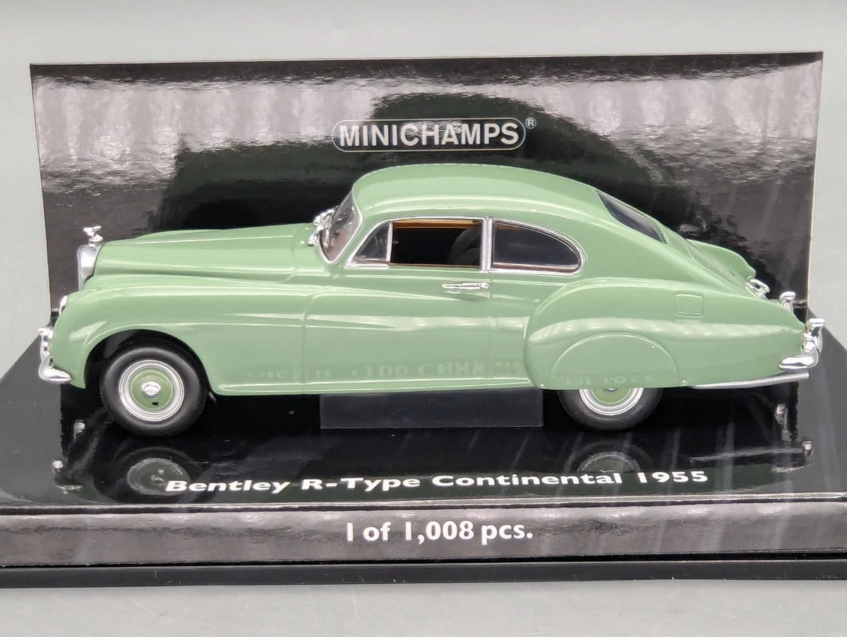 Modellautos 1:43 Minichamps Bentley R-Type Continental 1955 Grün mit OVP