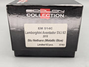 Eidolon Make Up 1:43 Lamborghini Aventador SVJ 63 2018 #63 Blu Ltd 57/63 OVP