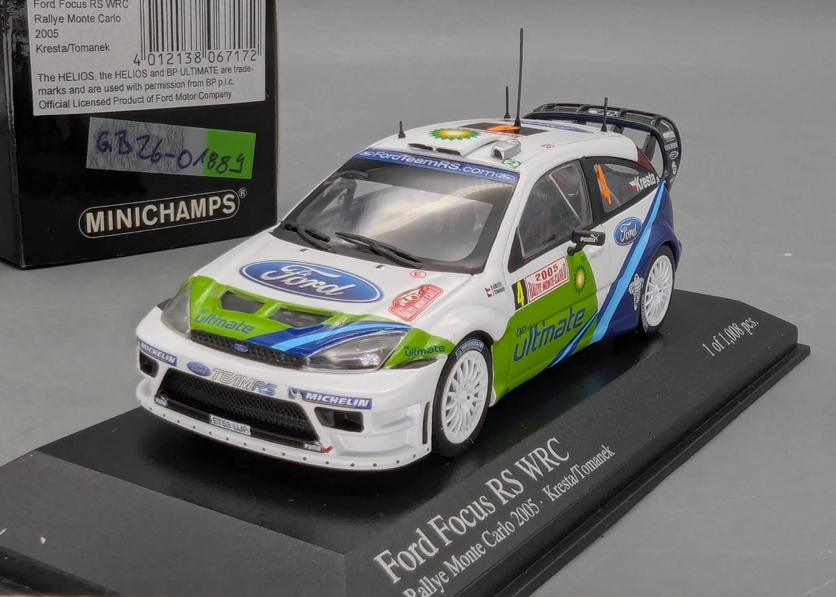Modellautos 1:43 Minichamps Ford Focus RS WRC Rallye Monte Carlo 2005 #4 mit OVP