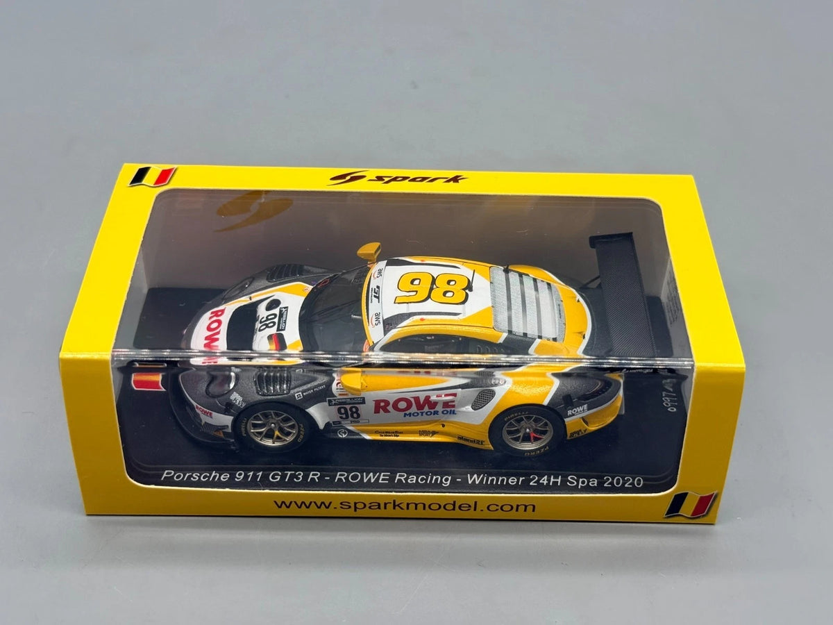 Modellautos 1:43 Spark Porsche 911 GT3 R Rowe Racing Winner 24h Spa 2020 + OVP