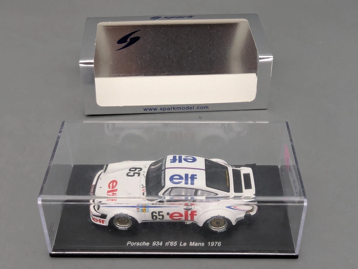 Modellautos 1:43 Spark S3402 Porsche 934 24h Le Mans 1976 #65 OVP