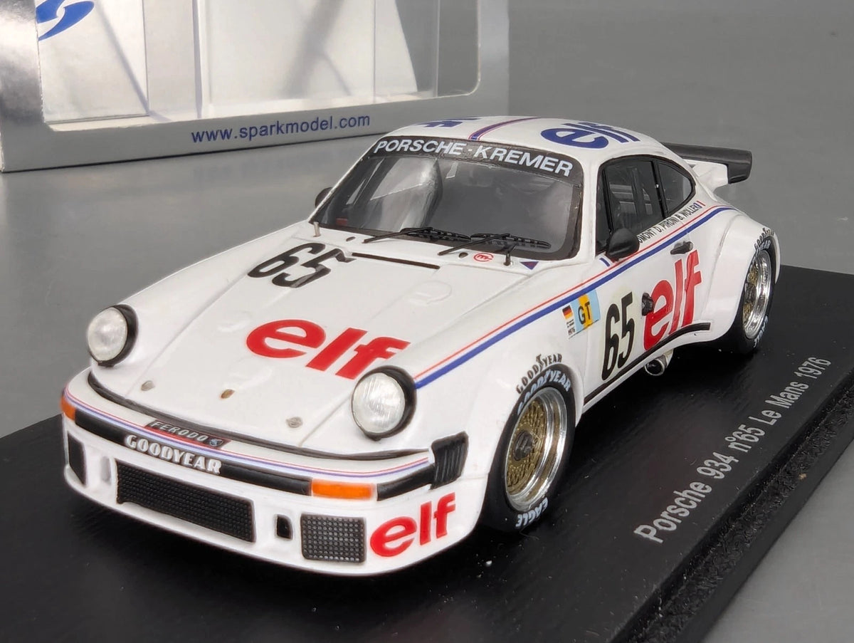 Modellautos 1:43 Spark S3402 Porsche 934 24h Le Mans 1976 #65 OVP