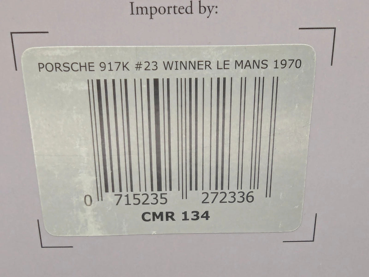 Modellautos 1:18 CMR 134 Porsche 917K WINNER 24h Le Mans 1970 #23 mit OVP
