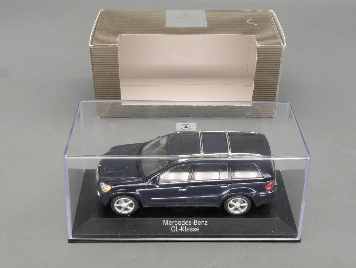 Modellautos 1:43 Minichamps Mercedes Benz GL-Klasse Tansanit-Blau Dealer OVP