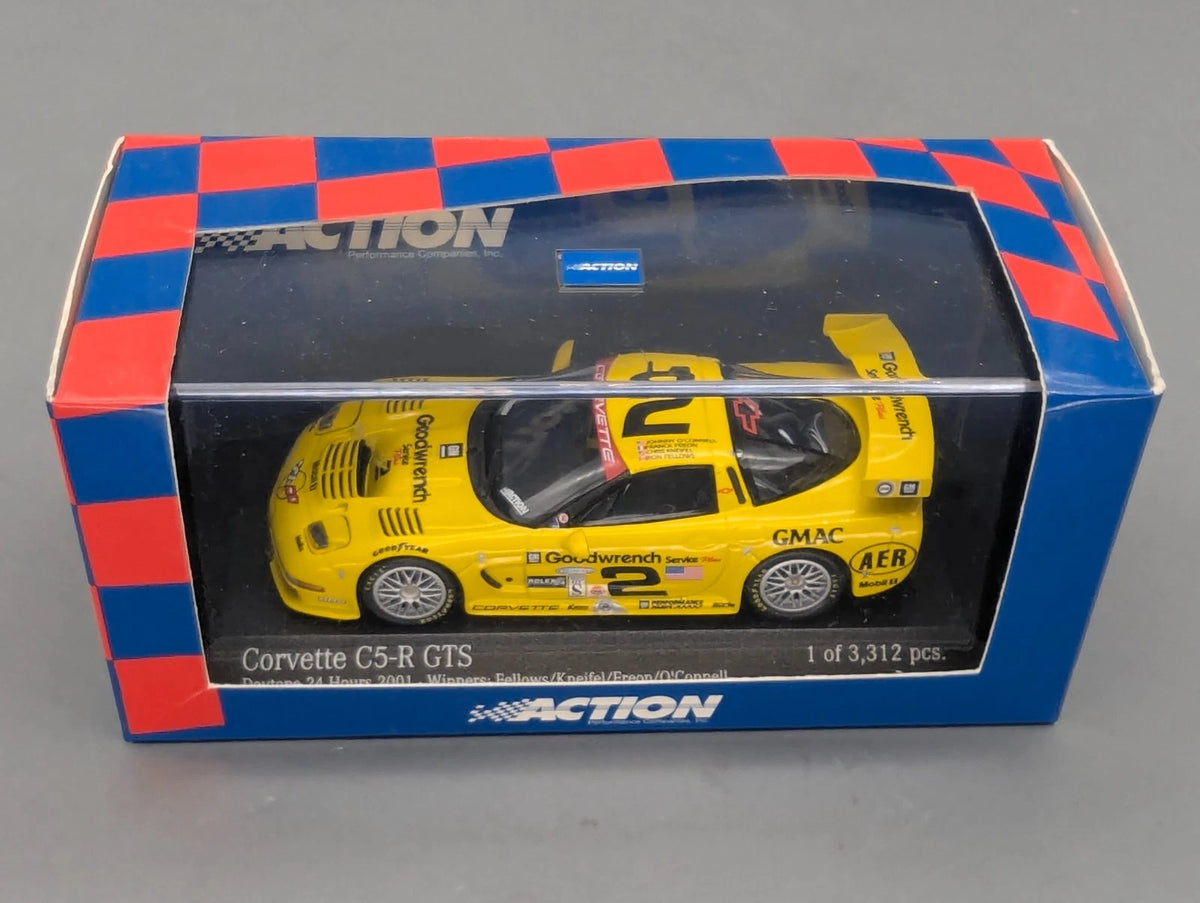 Modellautos 1:43 Action Chevrolet Corvette C5-R GTS 24h Daytona 2001 #2 mit OVP