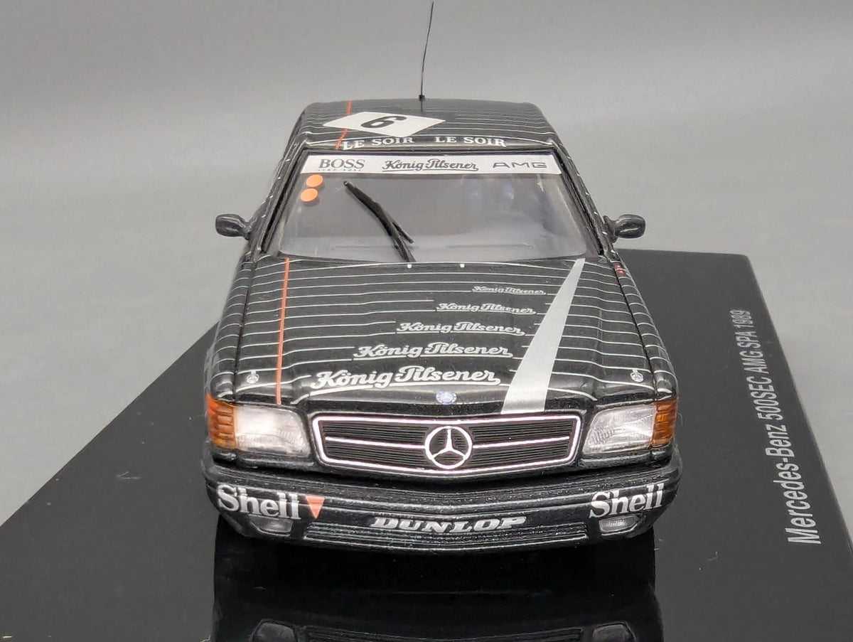 Modellautos 1:43 AUTOart Mercedes Benz 500SEC AMG Spa 1989 #6 Ludwig u. A. OVP