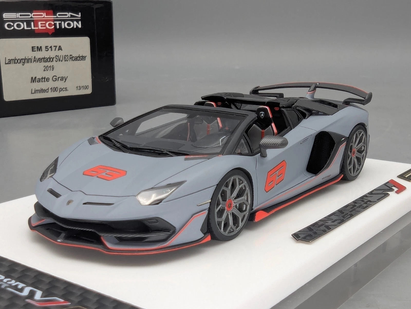 Eidolon Make Up 1:43 Lamborghini Aventador SVJ Roadster 2019 Limited 013/100 OVP